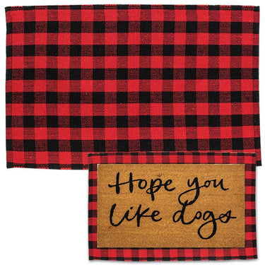 Red Buffalo Check Door Mat, 36x24 - The Fox Decor